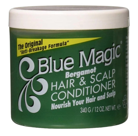 Blue Magic Bergamot Hair & Scalp Conditioner 12oz Jar