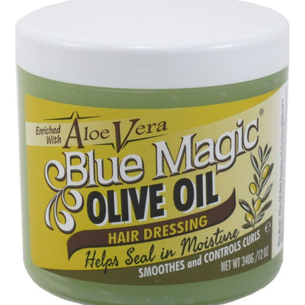 Blue Magic Olive Oil Hair Dressing With Aloe Vera 12oz