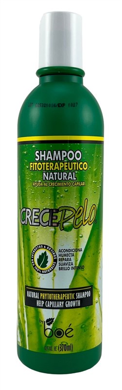 Boe Crecepelo Shampoo Natural Phytotherapeutic 12.5oz