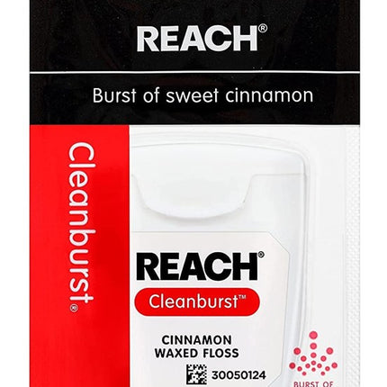 Reach Waxed Floss 55Yd Clean Burst Cinnamon (6 Pieces)