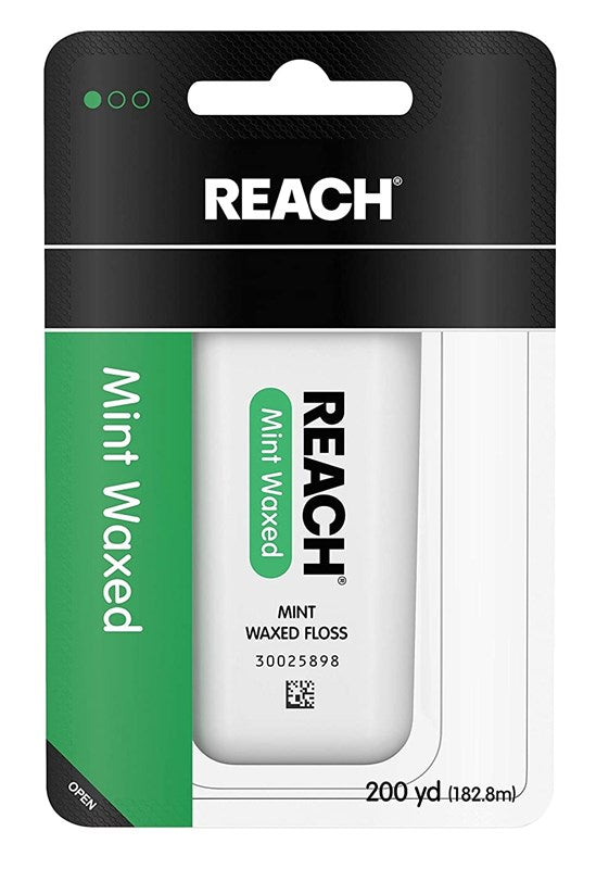 Reach Waxed Floss 200Yd Mint (3 Pieces)