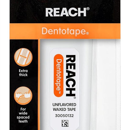 Reach Dentotape Waxed Unflavored 100Yd (6 Pieces)