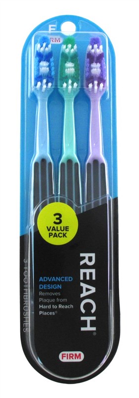 Reach Toothbrush Advanced Design Firm 3 Count (6 Pieces)