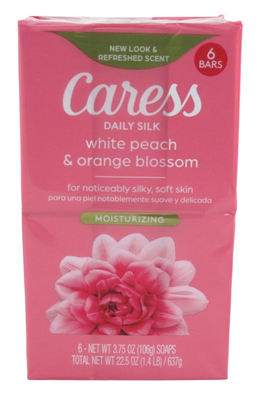 Caress Bar Soap Daily Silk Moisturizing 6 Count 3.75oz