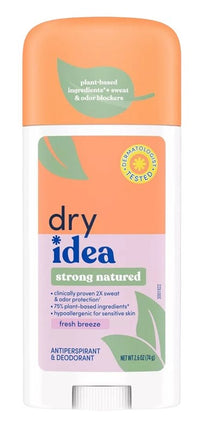 Dry Idea Deodorant 2.6oz Plant Based Solid Fresh Breeze
