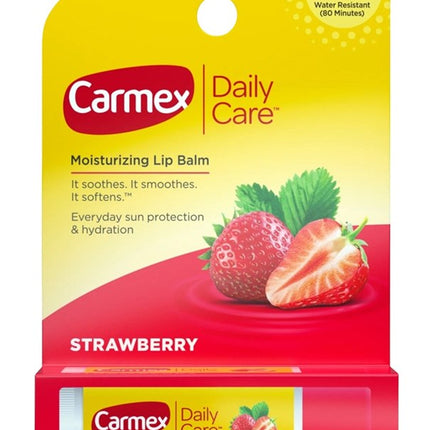 Carmex Lip Balm Stick Straw Berry Spf#15 0.15oz (12 Pieces)