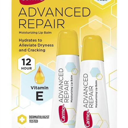 Carmex Lip Balm Tube Advanced Repair Vit-E 2 Pk 0.35oz (6 Pieces)