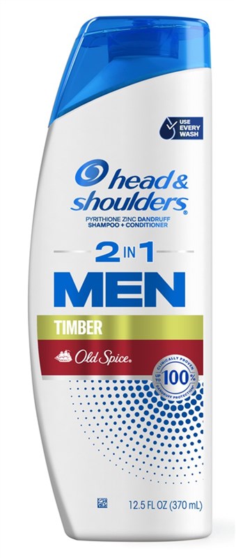 Head & Shoulders Men Shampoo 2-In-1 Old Spice Timber 12.5oz