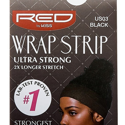 Kiss Red Wrap Strip Ult-Strong Black 40 Strips 2.5Inch (9 Pieces)
