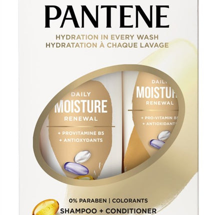 Pantene Shampoo 12oz + Cond 10.4oz Daily Moisture Dual Pk
