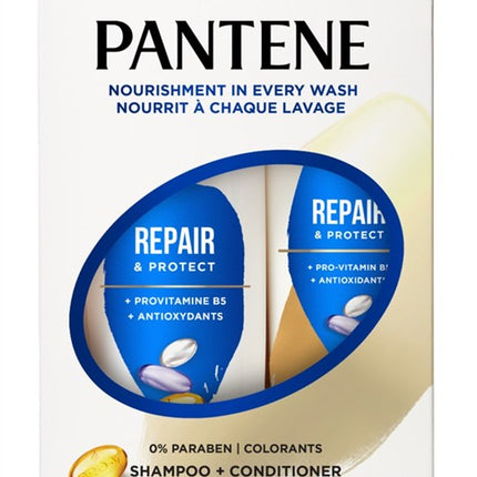 Pantene Shampoo 12oz + Cond 10.4oz Repair/Protect Dual Pk