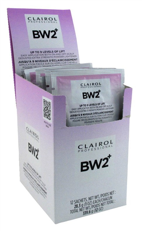 Clairol Bw2+ Powder Lightener Extra Strength 1oz Pks (12 Pieces)