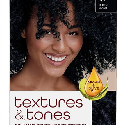 Clairol Text & Tone Kit #1B Silken Black