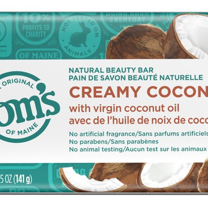 Toms Beauty Bar Creamy Coconut 5oz