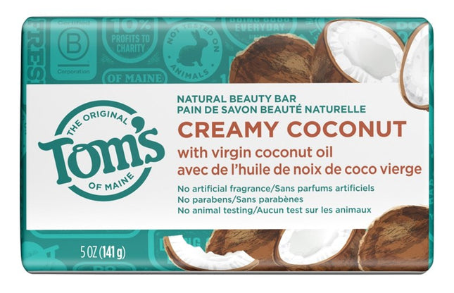 Toms Beauty Bar Creamy Coconut 5oz