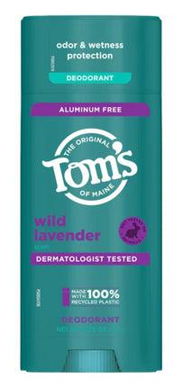 Toms Deodorant Stick Wild Lavender Aluminum-Free 3.25oz