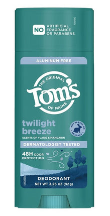 Toms Deodorant Stick Twilight Breeze Aluminum-Free 3.25oz