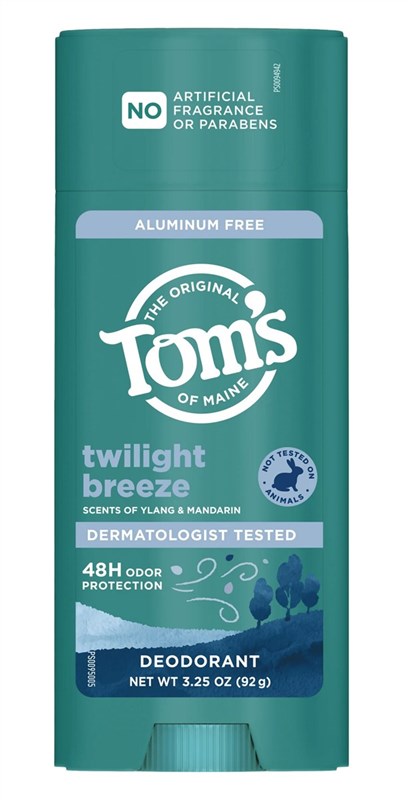 Toms Deodorant Stick Twilight Breeze Aluminum-Free 3.25oz