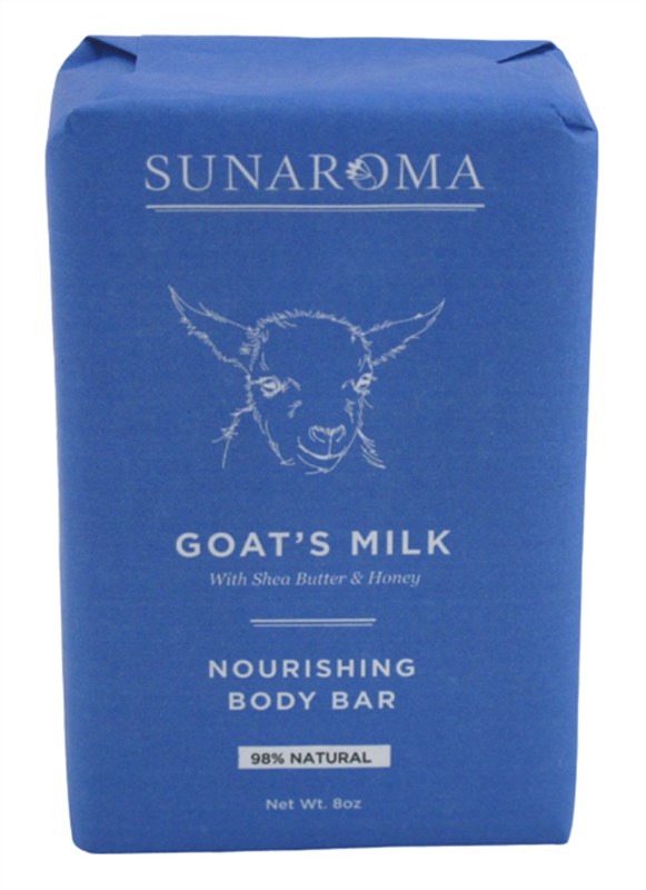 Sunaroma Soap Bar Goats Milk Shea Butter + Honey 8oz