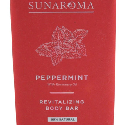 Sunaroma Soap Bar Peppermint Rosemary Oil 8oz
