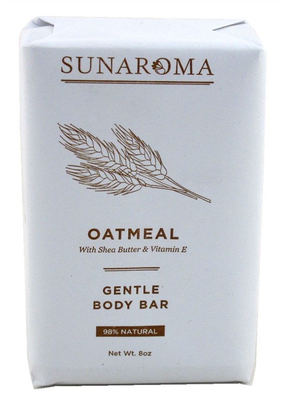 Sunaroma Soap Bar Oatmeal With Shea Butter & Vitamin-E 8oz