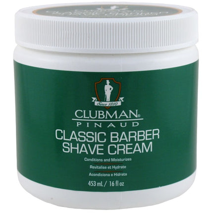 Clubman Shave Cream Classic Barber 16oz Jar