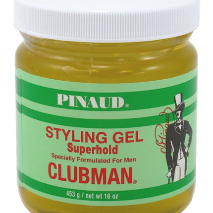 Clubman Style Gel Mens Super Hold 16oz Jar