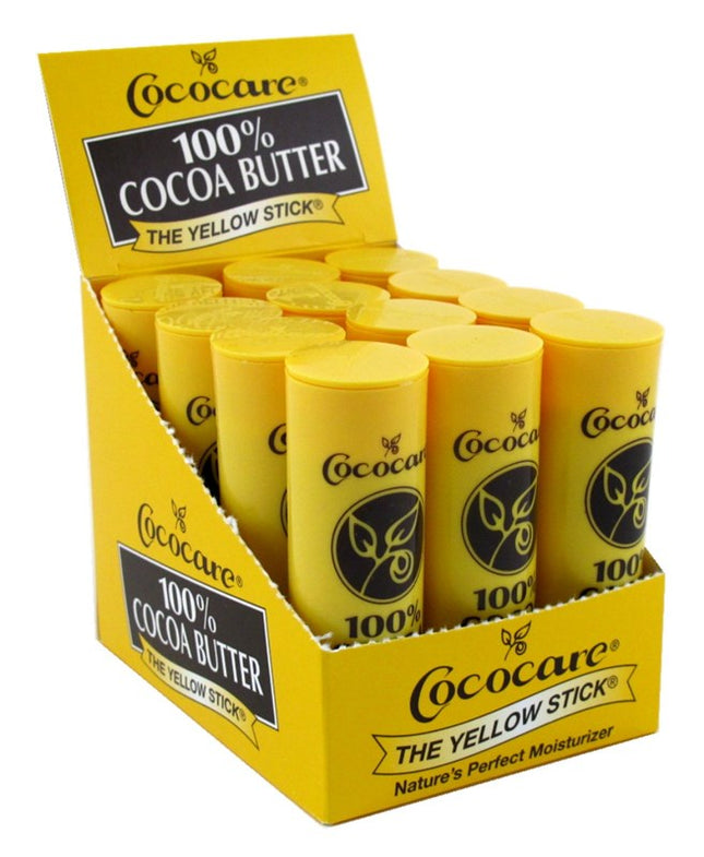 Cococare Cocoa Butter 100% Stick 1oz (12 Pieces) Display