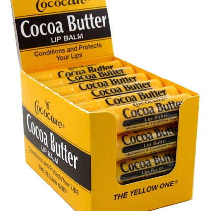 Cococare Cocoa Butter Lip Balm 0.15oz (24 Pieces) Display