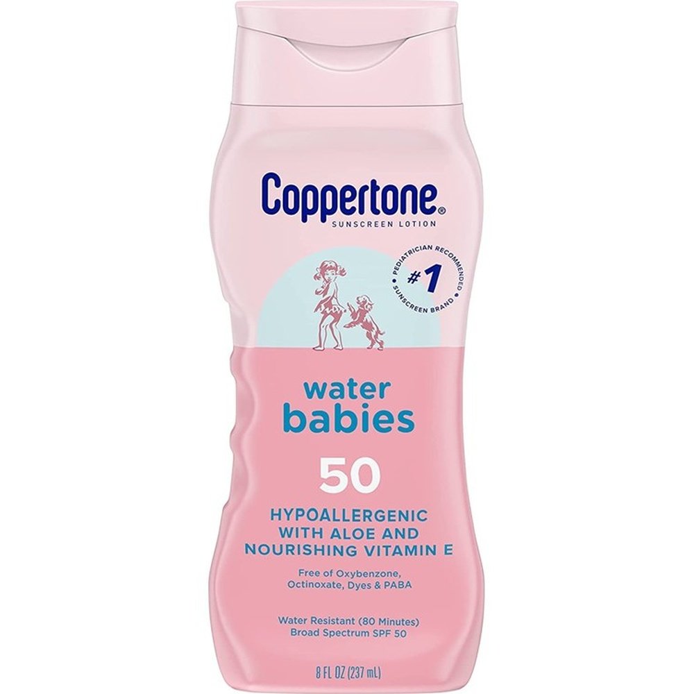 Coppertone Spf#50 Waterbabies Aloe & Vitamin-E Lotion 8oz