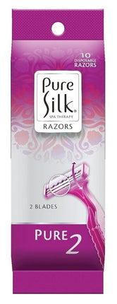 Pure Silk Razors Disposable 10 Count (3 Pieces)