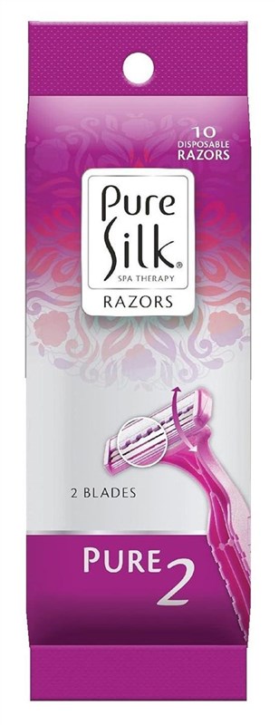 Pure Silk Razors Disposable 10 Count (3 Pieces)