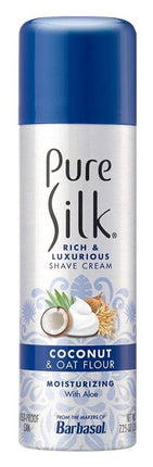 Pure Silk Shave Cream Coconut & Oat Flour Extract 7.25oz