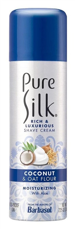 Pure Silk Shave Cream Coconut & Oat Flour Extract 7.25oz