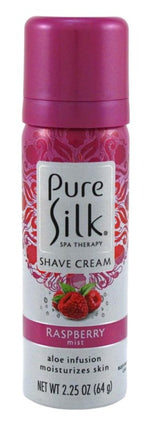 Pure Silk Shave Cream Raspberry Mist 2.25oz (12 Pieces)