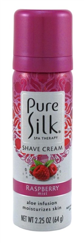 Pure Silk Shave Cream Raspberry Mist 2.25oz (12 Pieces)