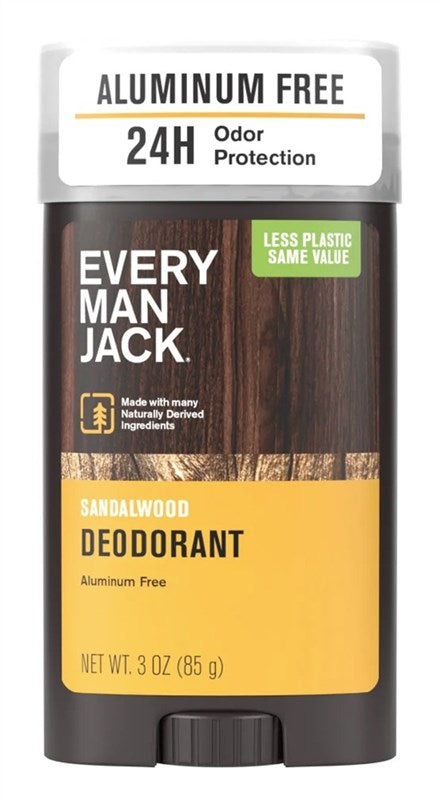 Every Man Jack Deodorant 3oz Sandalwood (Aluminum-Free)