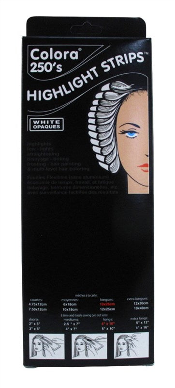 Colora 250 Highlight Strips 4Inch X 10Inch