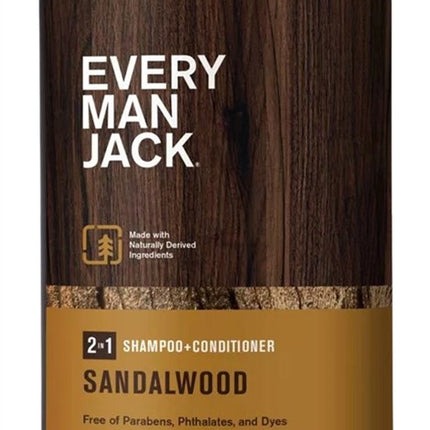 Every Man Jack Shampoo 2-In-1 Sandalwood 13.5oz