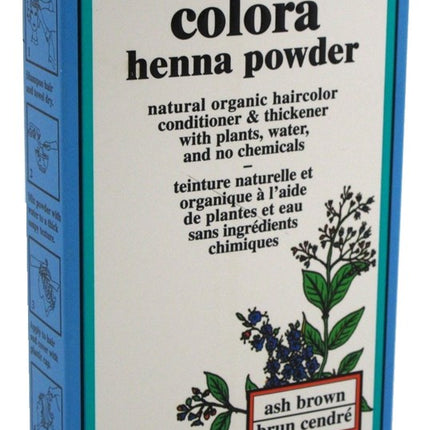 Colora Henna Powder Hair Color Ash Brown 2oz