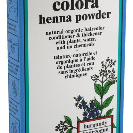 Colora Henna Powder Hair Color Burgundy 2oz
