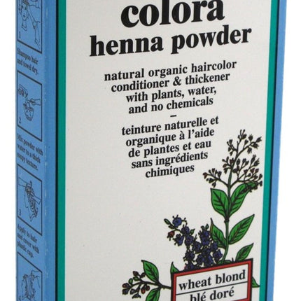 Colora Henna Powder Hair Color Wheat Blonde 2oz