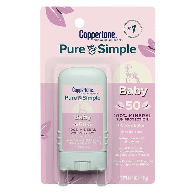 Coppertone Spf#50 Waterbabies Pure & Simple Stick 0.49oz