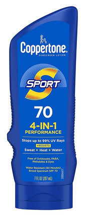 Coppertone Spf#70 Sport 4-In-1 Performance Lotion 7oz