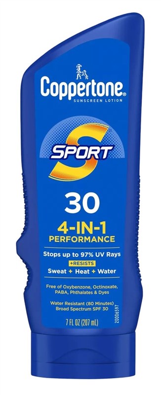 Coppertone Spf#30 Sport 4-In-1 Performance Lotion 7oz