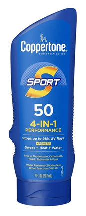 Coppertone Spf#50 Sport 4-In-1 Performance Lotion 7oz