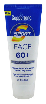 Coppertone Spf#60+ Sport Face Lotion 2.5oz