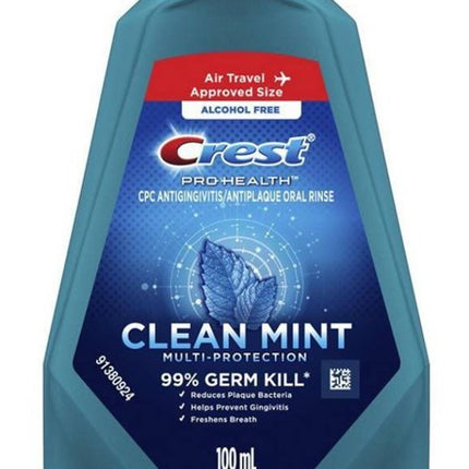 Crest Mouthwash Pro-Health Clean Mint 3.3oz (18 Pieces)