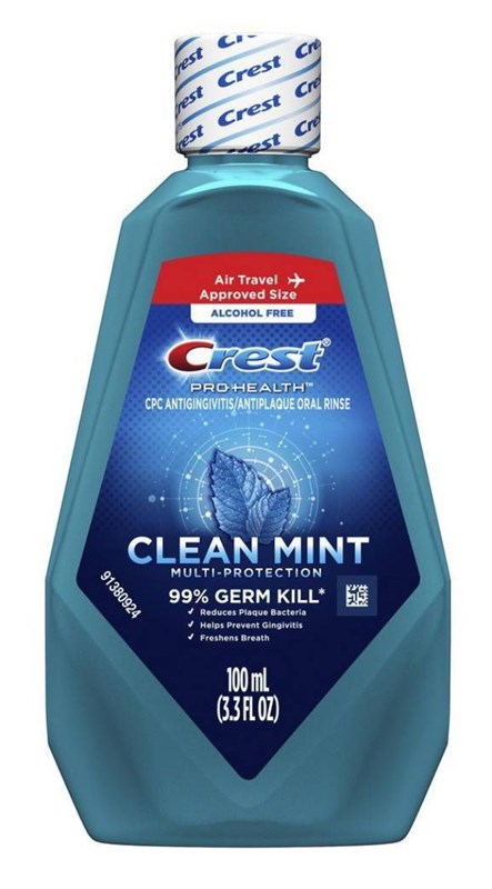 Crest Mouthwash Pro-Health Clean Mint 3.3oz (18 Pieces)