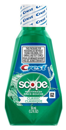 Crest Mouthwash Scope 1.2oz Classic (12 Pieces)